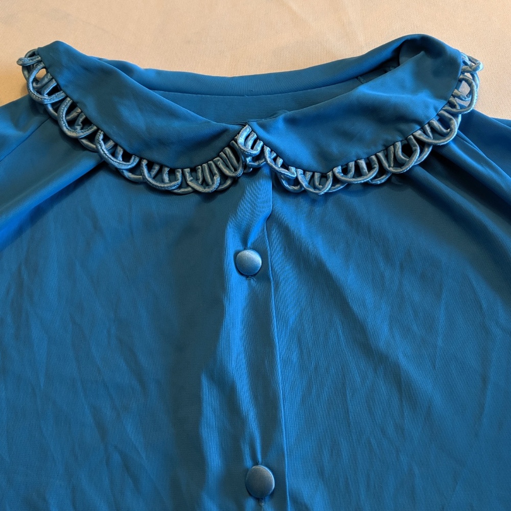 More Photos and Measurements Vintage '50s Blue PJs